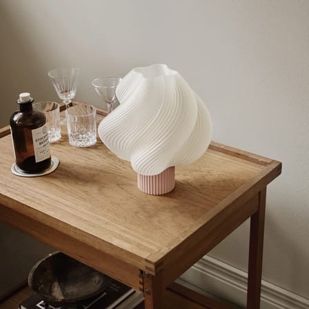 Lampe de table Soft Serve Regular rose / H 26 cm - CRÈME ATELIER