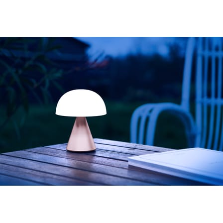 Lampe extérieur sans fil rechargeable Mina Medium LED métal plastique rose / H 11 cm - Lumière colorée - Lexon