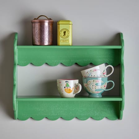 Mensola a muro Salla legno verde / L 49,5 x A 40,5 x P 15 cm - Bloomingville