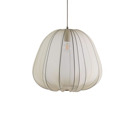 Suspension Balloon Small tissu gris / Résille translucide - Ø 47 x H 40 cm - Bolia