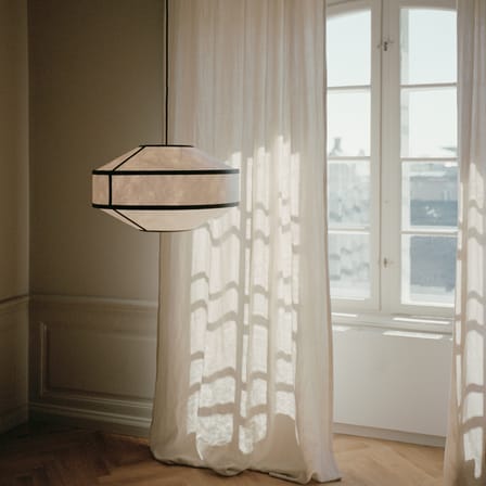 Suspension Kite papier noir / Ø 55 cm - Tyvek - NEW WORKS