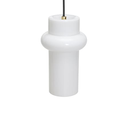 Suspension Pilule Pendule Up verre blanc / Ø 15 x H 25 cm - HÜBSCH