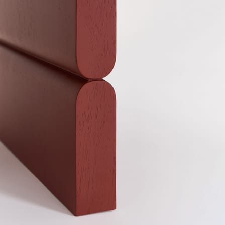 Table basse Noon bois rouge / 118 x 58 cm - NOBODINOZ