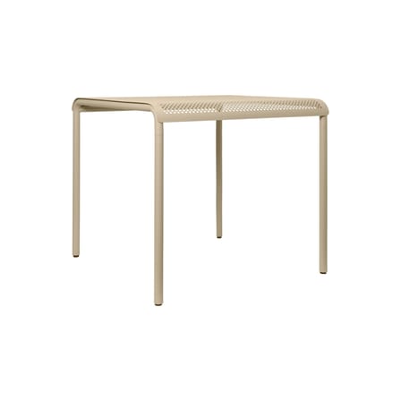 Table carrée Dapple métal beige / Perforé - 80 x 80 cm - Ferm Living