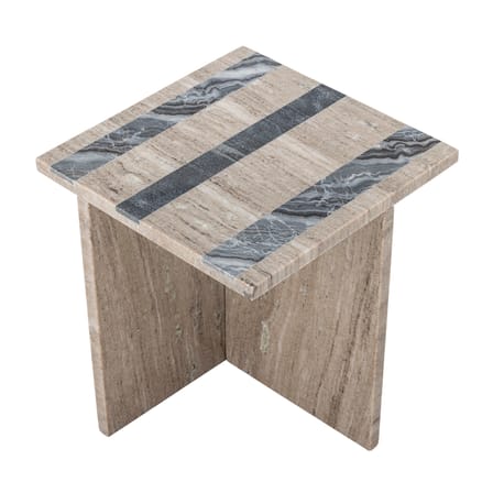 Table d'appoint Clea marbre beige / 35,5 x 35,5 x H 40 cm - Bloomingville