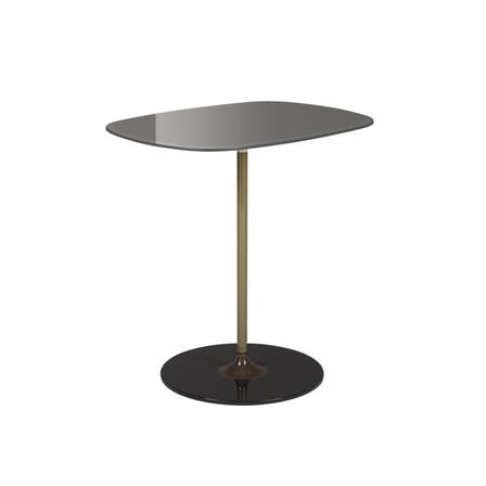 Table d'appoint Thierry verre gris / 33 x 50 x H 50 cm - Verre - Kartell