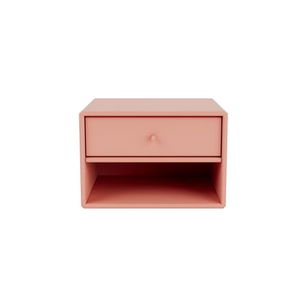 Table de chevet murale Dash bois rose / Console - L 35,4 x P 30 x H 24 cm - MONTANA