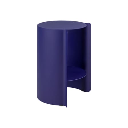 Table d'appoint Wa métal bleu / Ø 32 x H 50 cm - NOO.MA