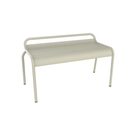 Banc empilable Luxembourg métal gris / Compact - 2 places / L 90 cm - Fermob