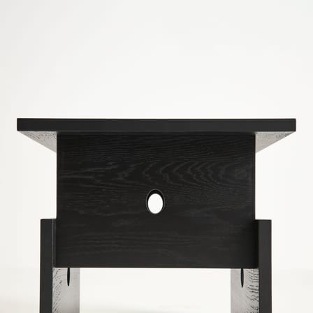 Beistelltisch Wood Box holz schwarz / 40 x 40 x H 35 cm - Hay