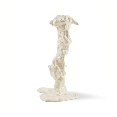 Bougeoir Drip Large métal blanc / H 25 cm - Pols Potten
