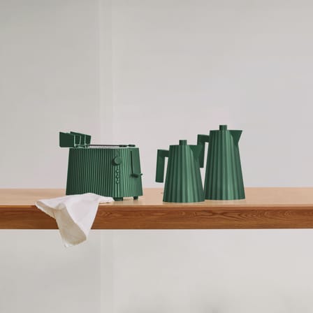 Bouilloire électrique Plissé plastique vert / 1 L - Alessi