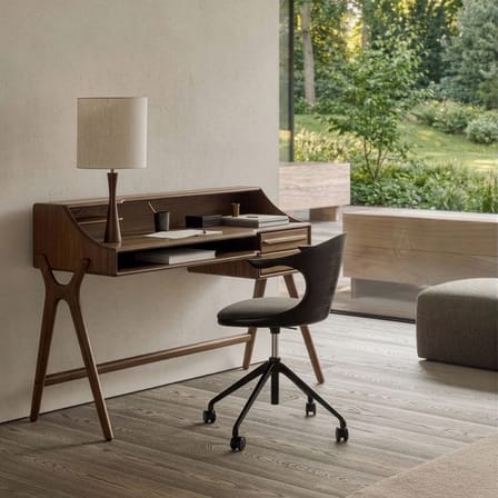 Bureau Flow bois marron / 140 x 55 cm - Ethnicraft