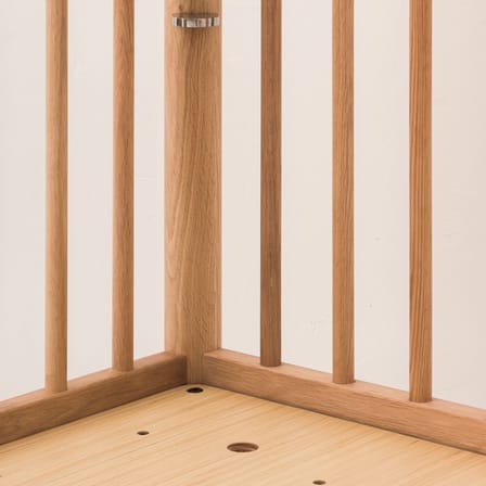Latitude Convertible baby bed natural wood / 82 x 152 cm - NOBODINOZ