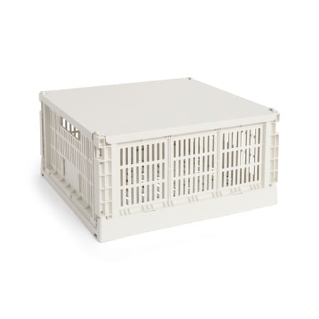 Couvercle  métal blanc / Pour panier Colour Crate Large Square 42,5 x 42,5 cm - Hay