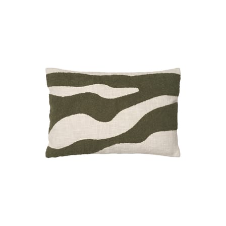 Marlie Cushion cover textile green / 60 x 40 cm - 3D embroidery - BROSTE COPENHAGEN