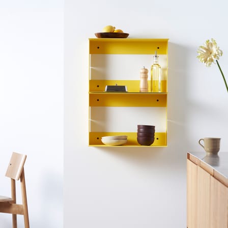 Étagère Pli Floating métal jaune / 45 x 20 cm - TIPTOE