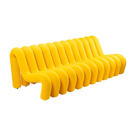 Canapé droit Extra Bold Sofa / 3 places - L 224 cm (12 tubes) - Moustache