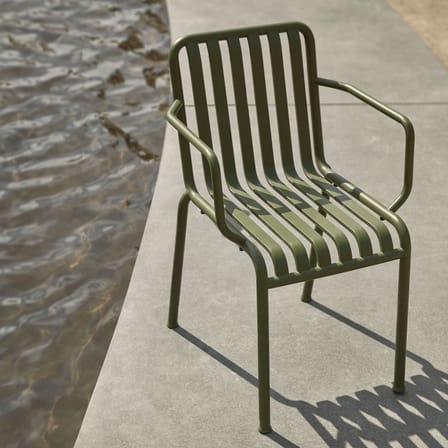 Fauteuil empilable Palissade métal vert / Bouroullec, 2016 - Hay