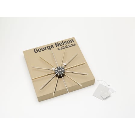 Horloge Star Clock or argent métal / By George Nelson, 1948-1960 / Ø 61 cm - Vitra