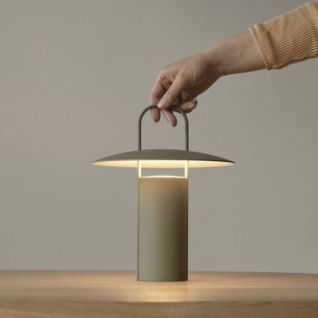 Lampe extérieur sans fil rechargeable Ray métal vert / Ø 21 x H 23,5 cm - Audo Copenhagen