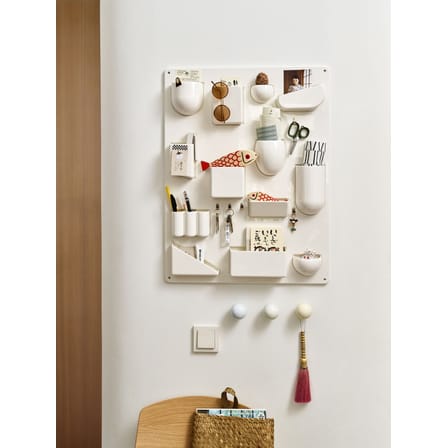 Rangement mural Uten.Silo II RE plastique blanc / Recyclé - Dorothee Becker (1970) - 52 x 68 cm - Vitra