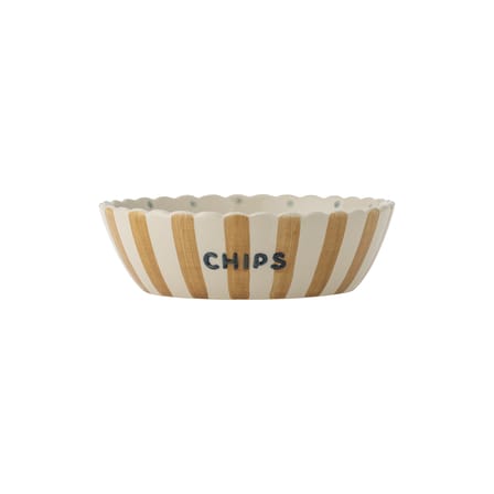 Chip - Pop Corn Salad bowl ceramic yellow / Ø 24 x 7 cm - Bloomingville