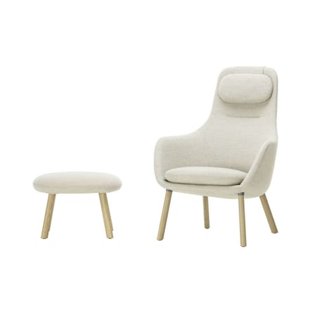 Set fauteuil & repose-pieds HAL Lounge / Jasper Morrison, 2021 - Vitra