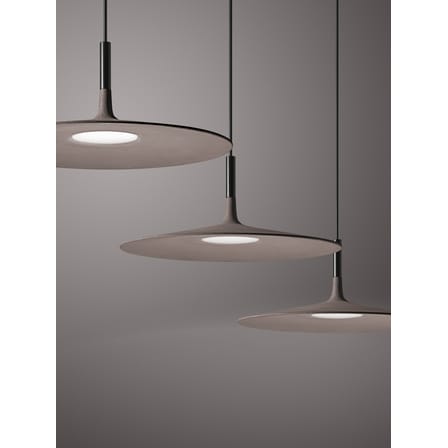 Suspension Aplomb Large / LED - Ciment - Ø 45 x H 20 cm - Foscarini