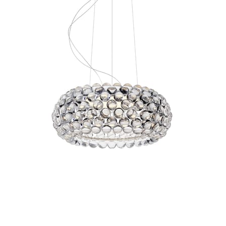 Suspension Caboche Plus plastique transparent Medium / LED - My Light Tunable (Bluetooth) / Ø 50 cm  - Patricia Urquiola, 2005 - Foscarini