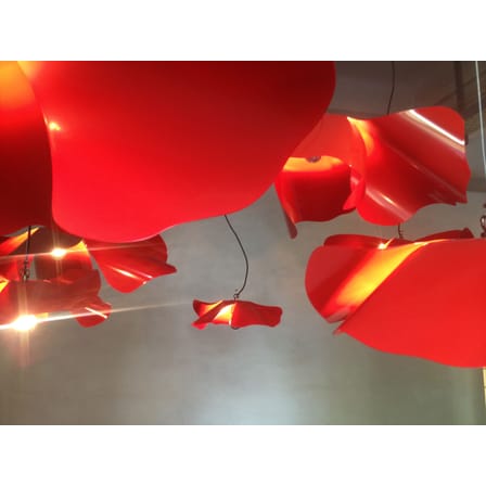 Suspension Papavero Small métal rouge / Ø 45 cm - Opinion Ciatti