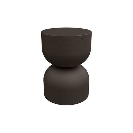 Tabouret Piapolo métal marron / Coffre rangement - Fermob