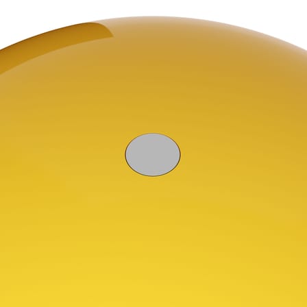 Wire Portable LED Wireless rechargeable lamp metal yellow / Ø 18 x H 25 cm - Verner Panton, 1972 - Verpan