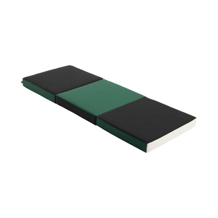 3 Fold Floor cushion textile green / Ottoman & daybed - 195 x 70 cm - Hay
