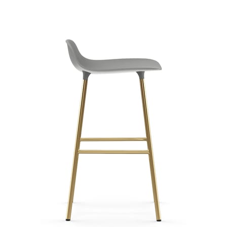 Tabouret de bar Form plastique gris / H 65 cm/ Modèle d'exposition - Normann Copenhagen
