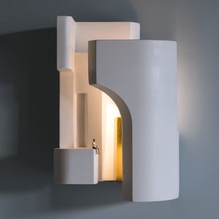 Applique Soul Story 4 / LED - Plâtre & feuille d'or - DCW éditions