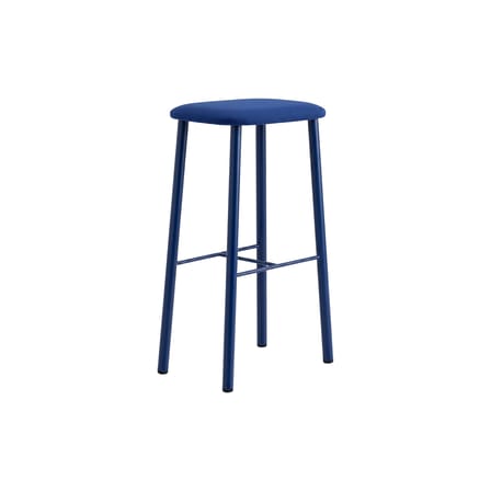 Barhocker Bird textil blau / H 75 cm – Gepolstert - raawii