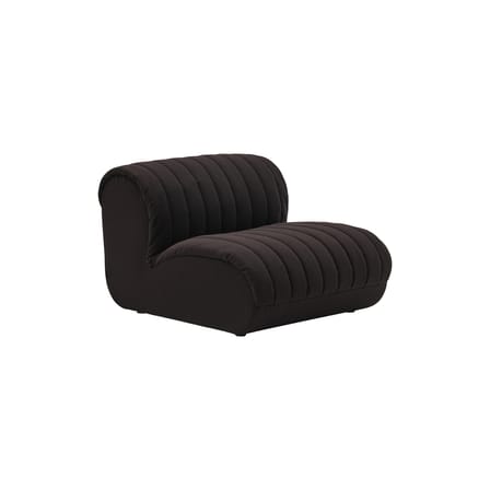 Chauffeuse Coltre tissu noir / Module de canapé - Muuto