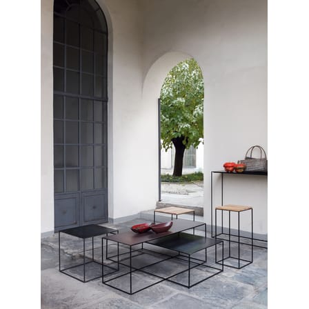 Console Slim Irony métal noir / L 124 cm - Zeus