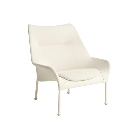 Fauteuil lounge O2 tissu blanc - Hay