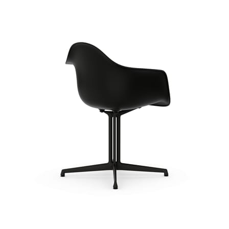 Fauteuil RE DAL - Eames Plastic Armchair noir / (1950) - Pied La Fonda / Recyclé - Vitra
