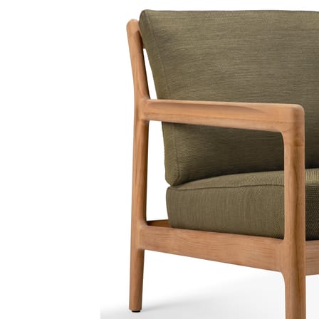 Fauteuil rembourré Jack Outdoor / Teck - Ethnicraft