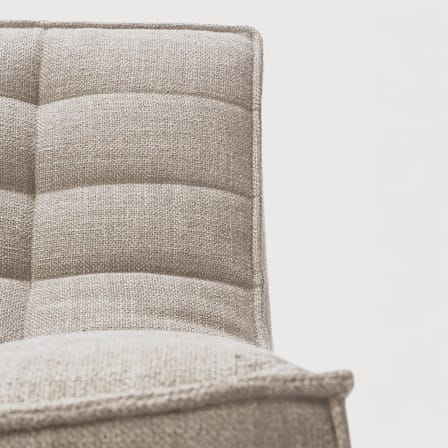 N701 Upholstered armchair textile beige / UK version - Ethnicraft