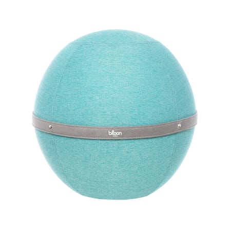 Pouf Original XL bleu / Ergonomique - Ø 65 cm / Tissu chiné - BLOON PARIS