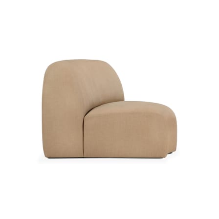 Sofa modulierbar Bulky textil beige / Modul für abgerundete Ecken 45°. - Ethnicraft