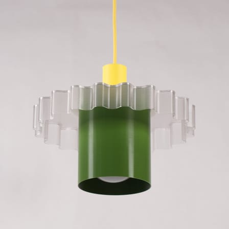 Suspension Gigi n°1 / Ø 28 x H 21 cm - Plastique recyclé / Fabriqué en France - Warren & Laetitia
