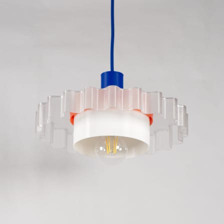 Suspension Gigi n°3 / Ø 28 x H 14,5 cm - Plastique recyclé / Fabriqué en France - Warren & Laetitia