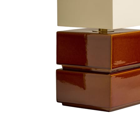 Tower Table lamp ceramic brown / H 51 cm - Maison Sarah Lavoine