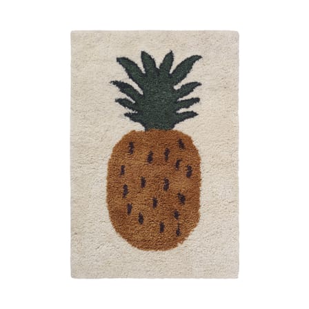 Tapis Fruiticana - Ananas  jaune vert beige / Large - Tissé main - Ferm Living