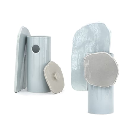 Vase Découpage - Feuille céramique bleu / Bouroullec, 2020 - Vitra